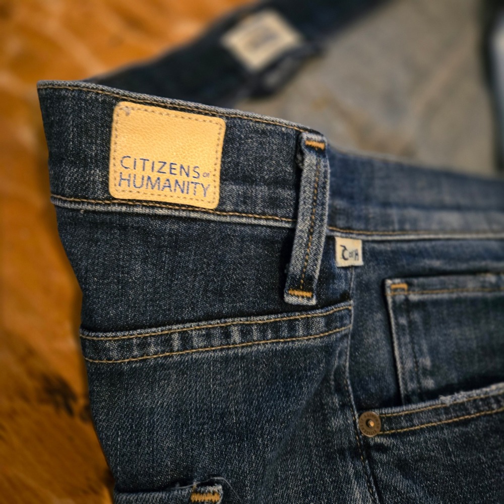 Citizens of Humanity Corey Slouchy Slim Jeans Dark Wash Blue Denim Size 30 - Picture 7 of 10